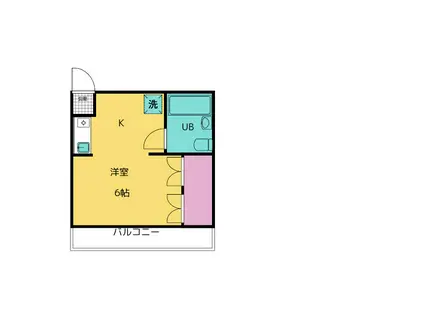 ブルージュ千駄堀(ワンルーム/1階)の間取り写真