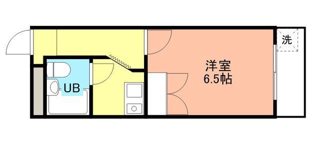 コーポシマムラ(1K/1階)の間取り写真