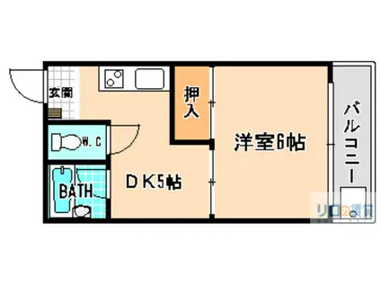 ハイツY・M(1DK/3階)の間取り写真