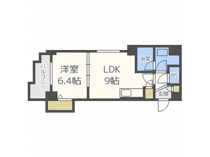 アベニール21(1LDK/3階)の間取り写真