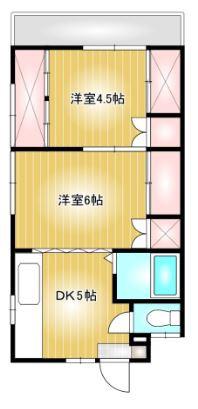 メゾン・ド・ナカノ(2K/2階)の間取り写真