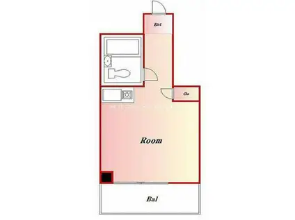 スカイコート大森(ワンルーム/4階)の間取り写真