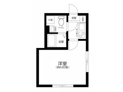 レジデンス青井(1K/3階)の間取り写真