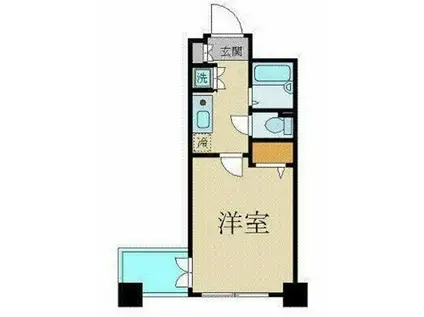 プレール文京ウエスト(1K/12階)の間取り写真