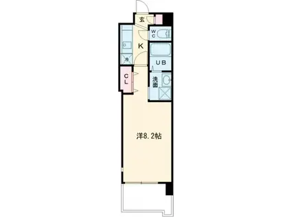 PREMIUM ARATA(1K/5階)の間取り写真