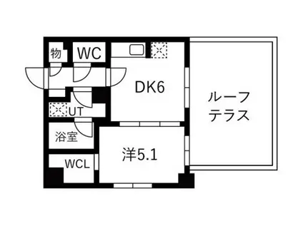 トラディス大塚(1DK/8階)の間取り写真
