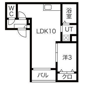 WARREN SHIBATAI(1LDK/2階)の間取り写真