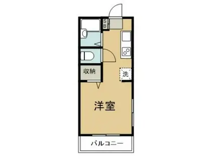 グランデ伊藤(ワンルーム/2階)の間取り写真