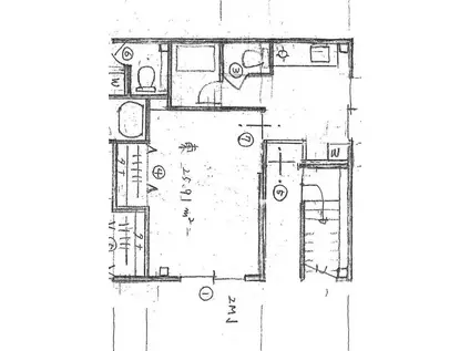 竹間アパート(1K/1階)の間取り写真