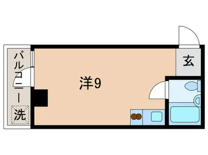 カーサヴェルデ(ワンルーム/2階)の間取り写真