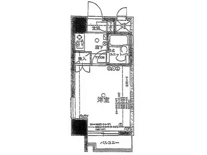 ライオンズマンション三軒茶屋第六(1K/10階)の間取り写真