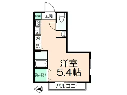 セントラルメゾン(1K/2階)の間取り写真