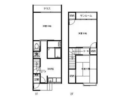 ハイムみずほI(3DK/1階)の間取り写真