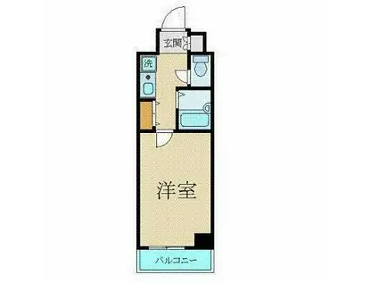 クレアシオン御茶ノ水(1K/4階)の間取り写真