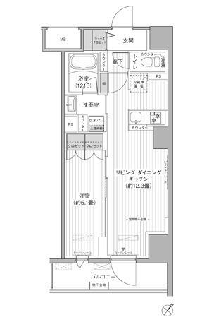 MAISON CHROLO(1LDK/3階)の間取り写真