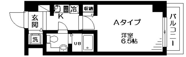 シャイン小石川(1K/2階)の間取り写真