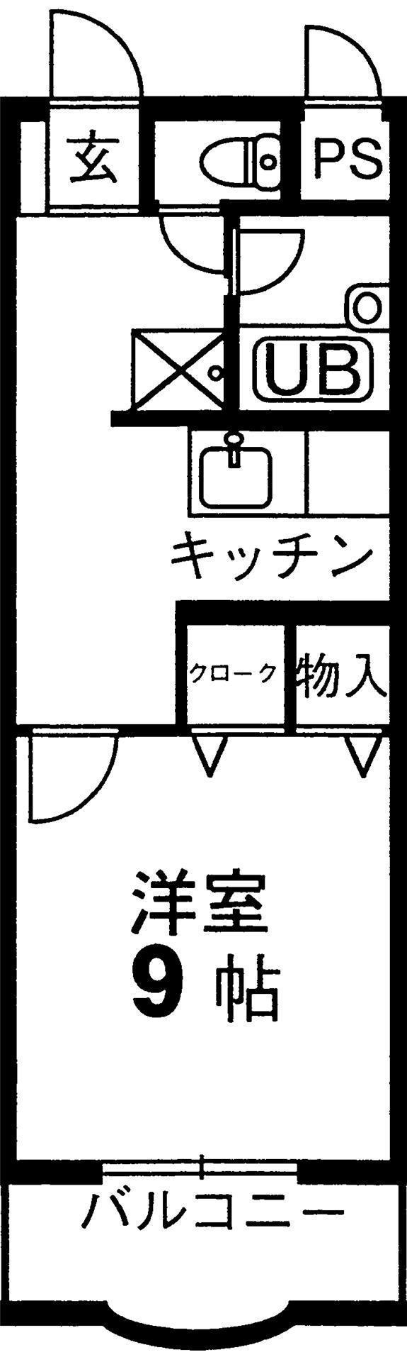シティルーストミナミ(1K/3階)の間取り写真