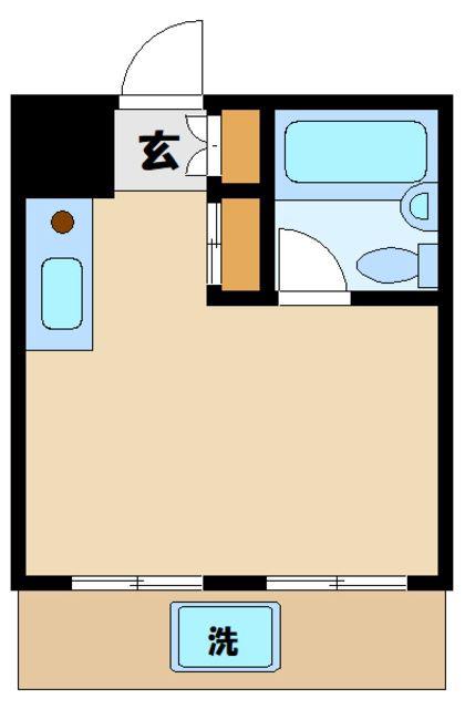 フラームメゾン調布(ワンルーム/4階)の間取り写真