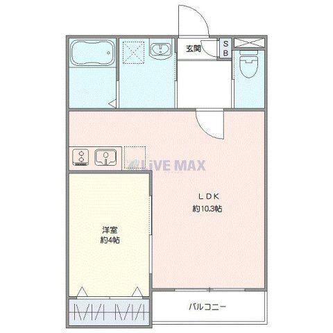 ジーメゾン春日部上蛭田カヴェリ(1LDK/3階)の間取り写真