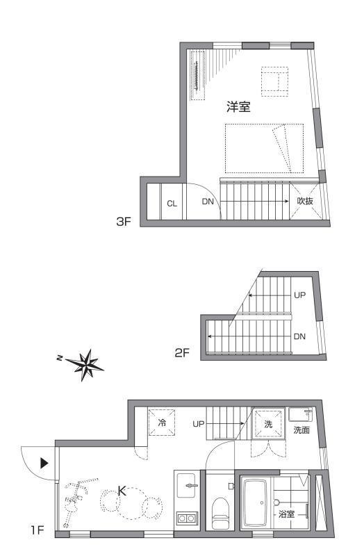 シモキタハウス(1DK/1階)の間取り写真