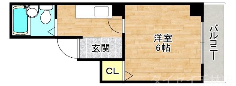 プレミール北堀江(1K/3階)の間取り写真