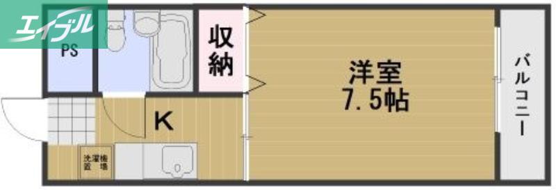 アルフィーネ厚生町(1K/4階)の間取り写真