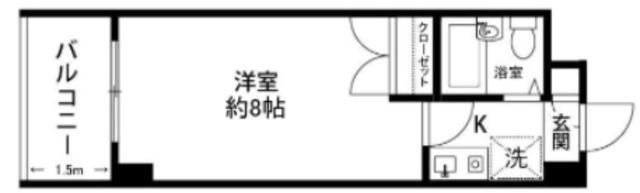 PLENDY淵野辺(1K/3階)の間取り写真