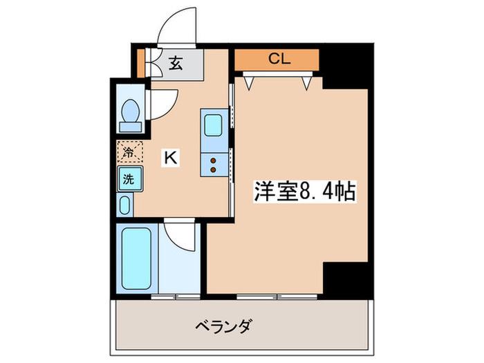 リーフコンフォート赤羽(1K/3階)の間取り写真