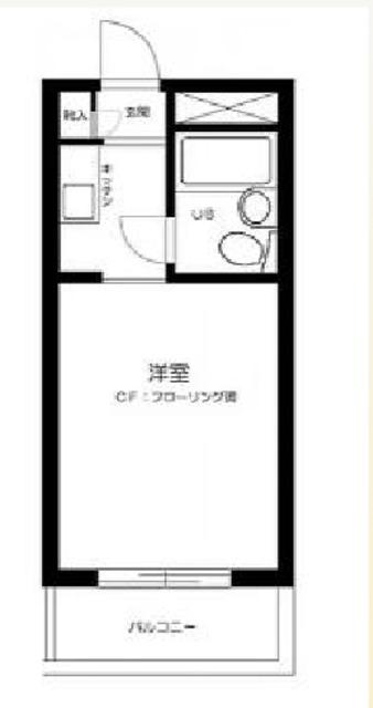 ユースフル大塚(ワンルーム/2階)の間取り写真