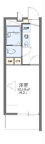 レオパレスDREAM HILLS(1K/2階)の間取り写真