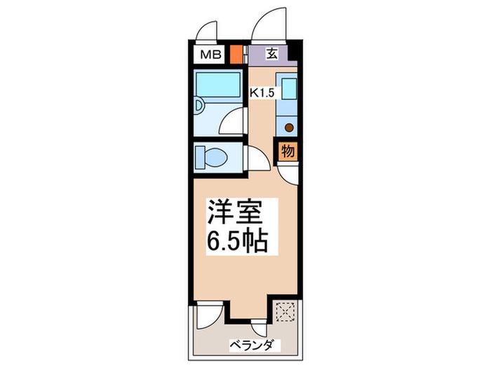 CKすずかけ台(1K/3階)の間取り写真