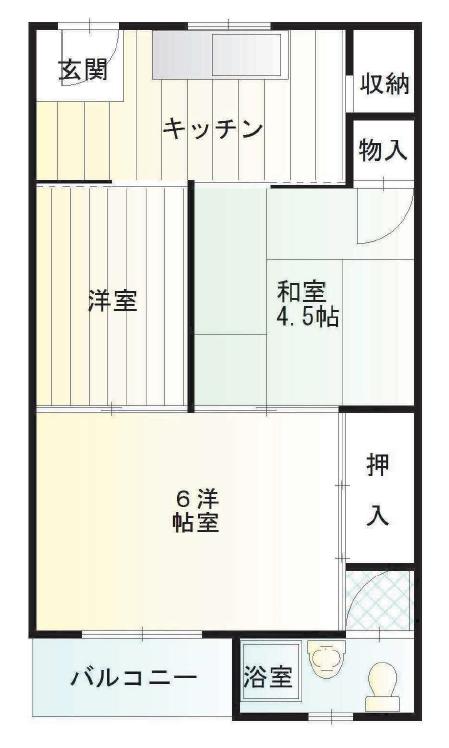 グランディア東神戸(3K/3階)の間取り写真