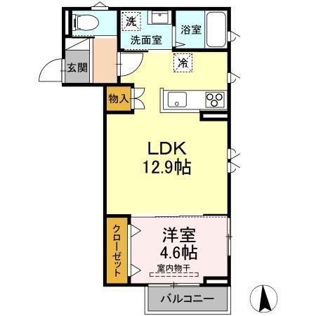 CAPE大野田(1LDK/3階)の間取り写真