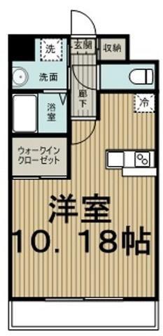 メゾン柳(ワンルーム/8階)の間取り写真