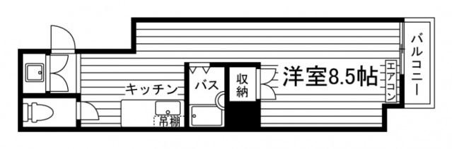 スイートプラザ23(ワンルーム/3階)の間取り写真