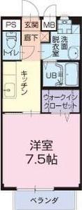 サープラス双葉(1K/2階)の間取り写真