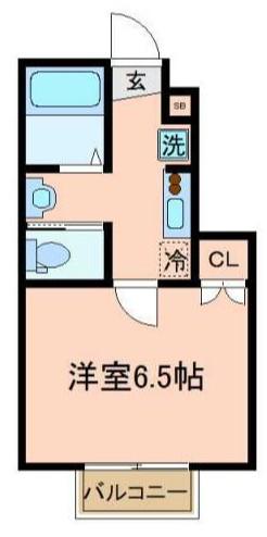 キャメル川口西青木(1K/1階)の間取り写真