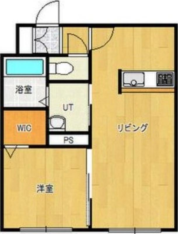 ポラリス元町(1LDK/4階)の間取り写真