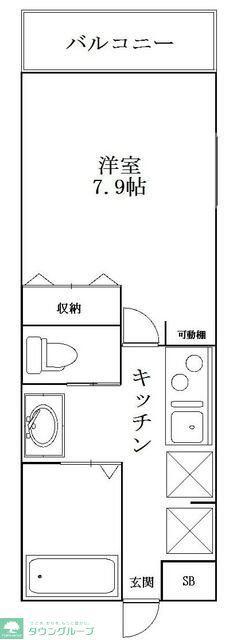 センチュリーオークA(1K/3階)の間取り写真