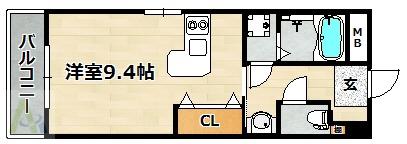 NTB-3(ワンルーム/5階)の間取り写真