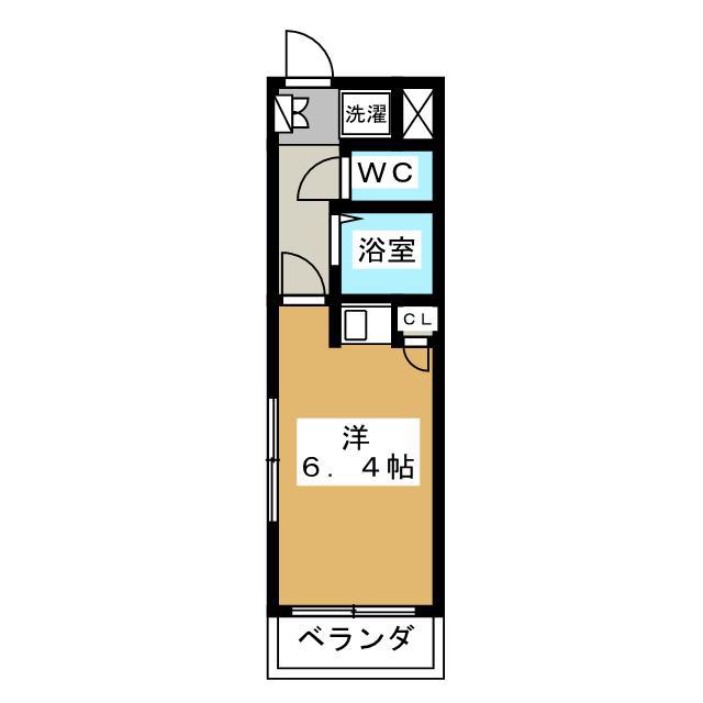 大宮西口プラザ(1K/4階)の間取り写真