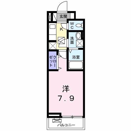 アストレア(1K/2階)の間取り写真