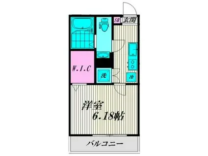 THE GRANT HEIWAJIMA(1K/1階)の間取り写真