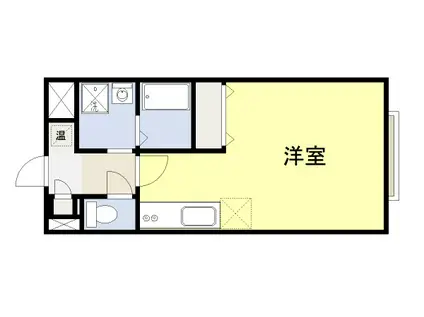 エーケーハイツG(1K/2階)の間取り写真