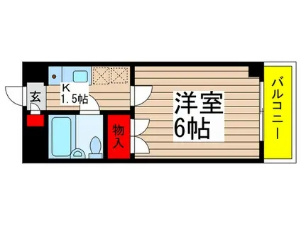 コフレ本八幡(1K/3階)の間取り写真