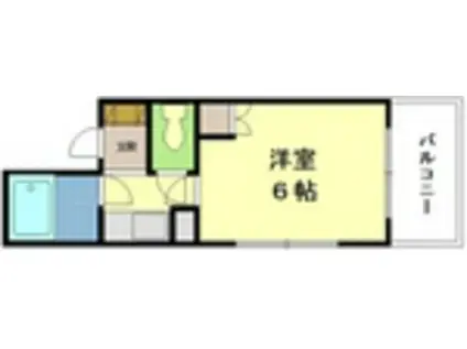 サンライズ矢賀B棟(1K/3階)の間取り写真