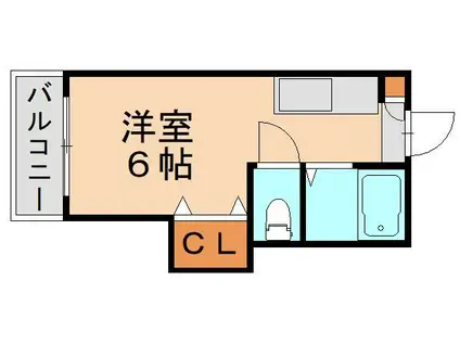 プチメゾン水巻(1K/1階)の間取り写真