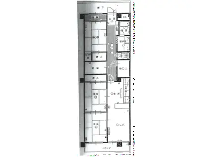 メゾングレープ(2LDK/6階)の間取り写真