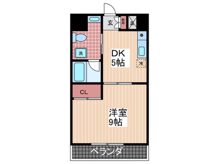 ステージT3(1DK/5階)の間取り写真