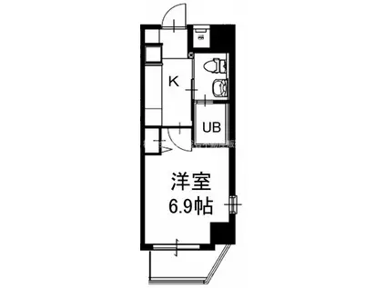 Mプラザ小阪駅前(1K/11階)の間取り写真